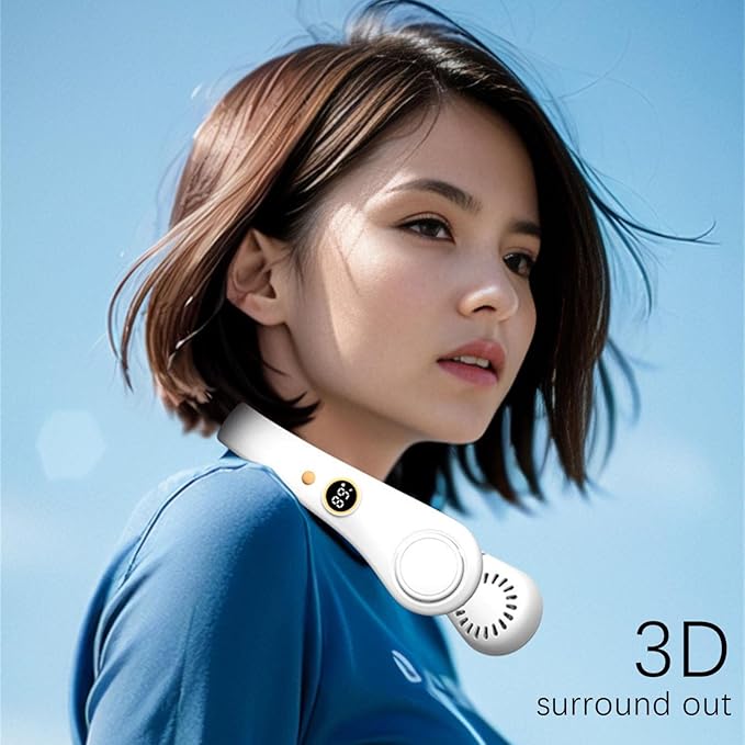 Wearable Neck Fan – Stay Cool Anywhere (Hands-Free Cooling)